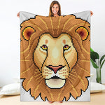 Leo Pixel Print Blanket