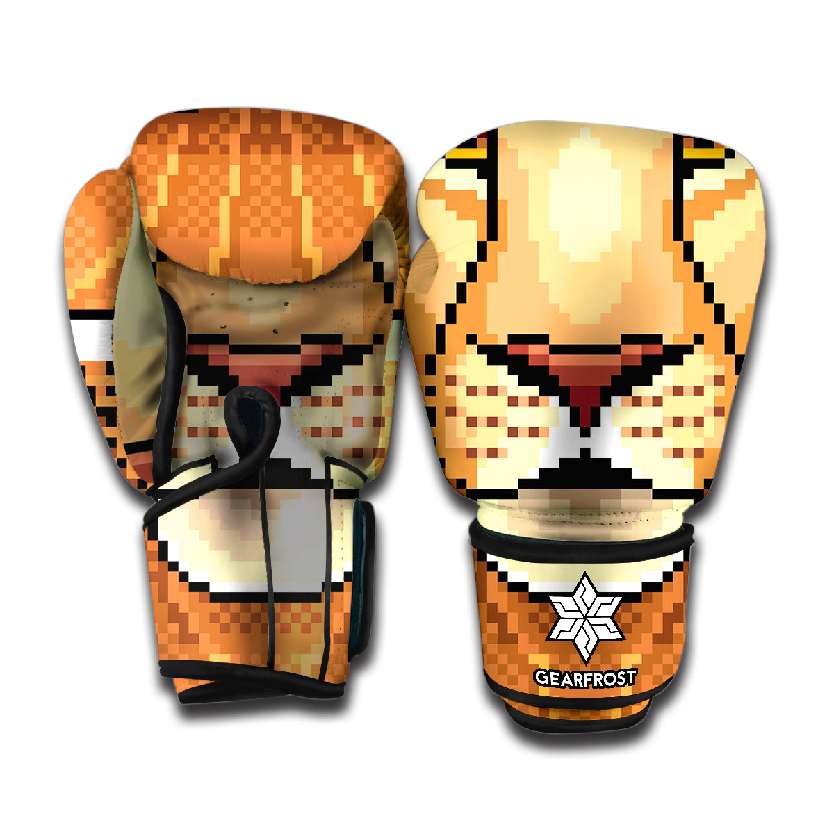 Leo Pixel Print Boxing Gloves