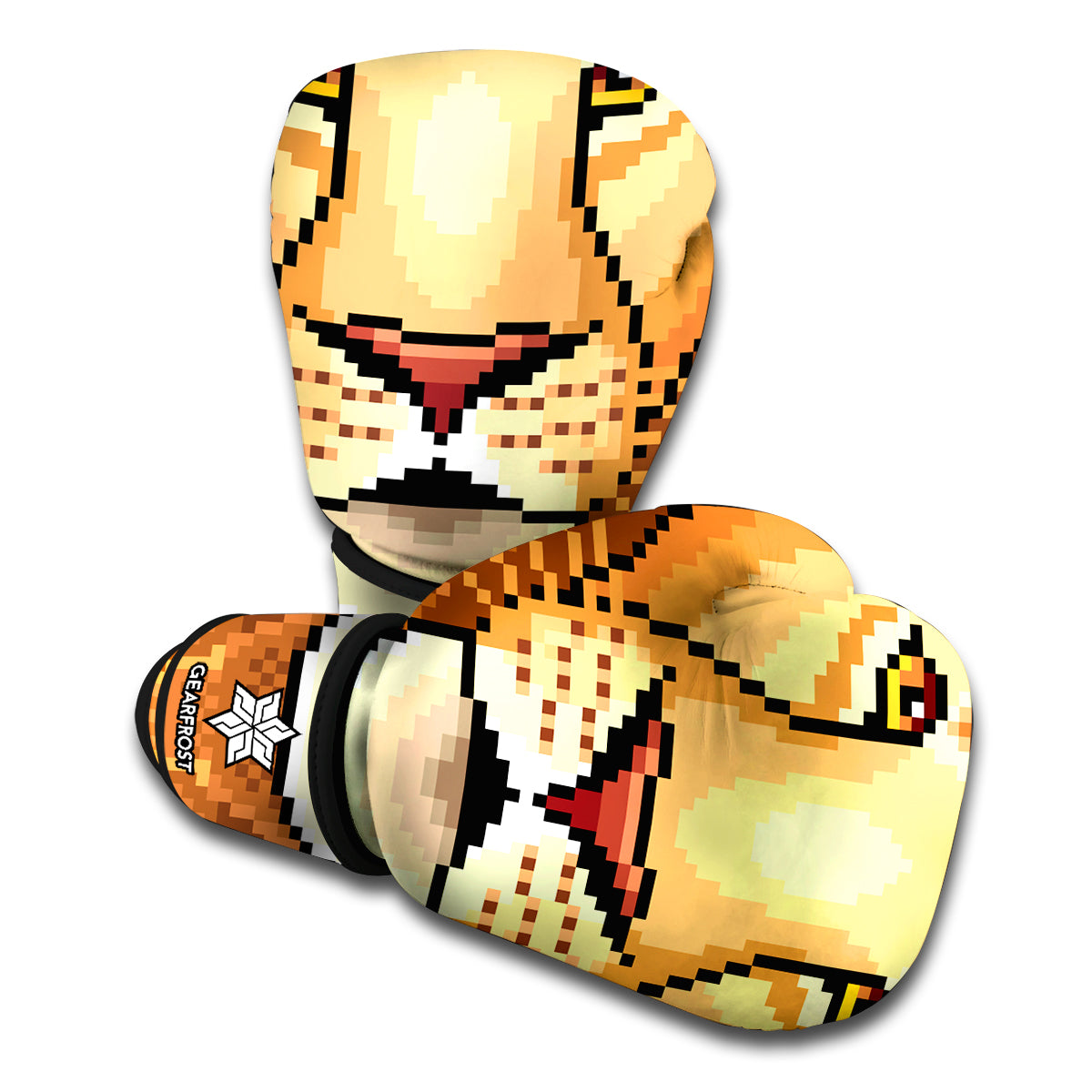 Leo Pixel Print Boxing Gloves