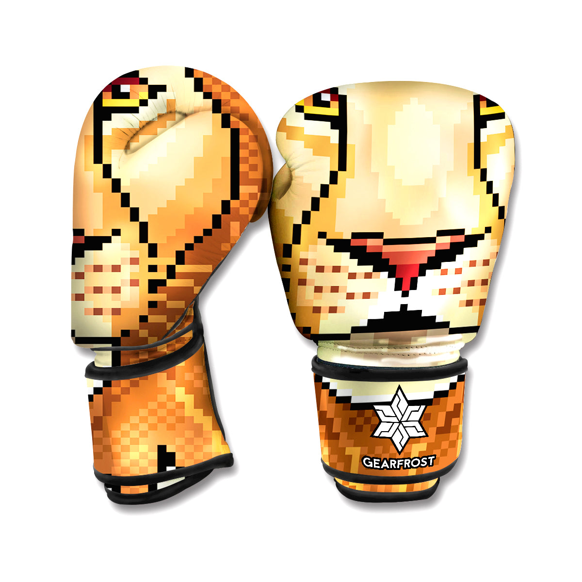 Leo Pixel Print Boxing Gloves
