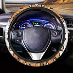Leo Pixel Print Car Steering Wheel Cover