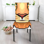 Leo Pixel Print Dining Chair Slipcover