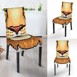 Leo Pixel Print Dining Chair Slipcover