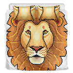 Leo Pixel Print Duvet Cover Bedding Set