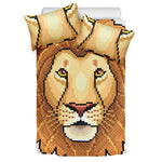 Leo Pixel Print Duvet Cover Bedding Set