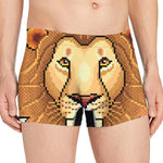 Leo Pixel Print Men's Boxer Briefs