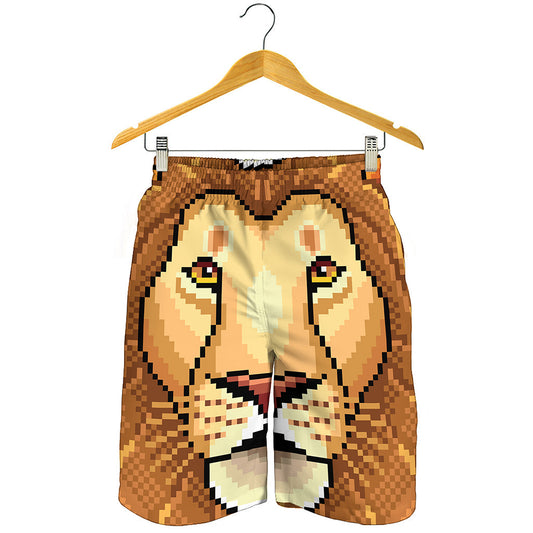 Leo Pixel Print Men's Shorts