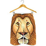 Leo Pixel Print Men's Shorts