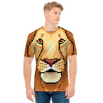 Leo Pixel Print Men's T-Shirt