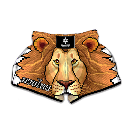 Leo Pixel Print Muay Thai Boxing Shorts