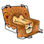 Leo Pixel Print Pet Car Back Seat Cover