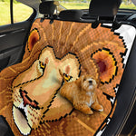 Leo Pixel Print Pet Car Back Seat Cover