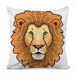 Leo Pixel Print Pillow Cover