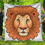 Leo Pixel Print Quilt