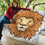 Leo Pixel Print Quilt