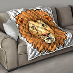 Leo Pixel Print Quilt