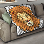 Leo Pixel Print Quilt