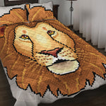 Leo Pixel Print Quilt Bed Set