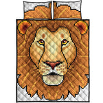 Leo Pixel Print Quilt Bed Set