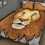 Leo Pixel Print Quilt Bed Set