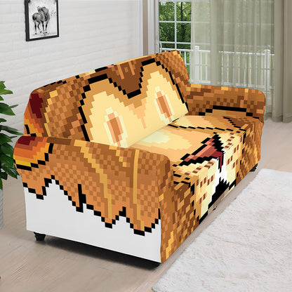 Leo Pixel Print Sofa Cover