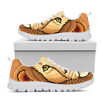Leo Pixel Print White Sneakers