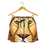 Leo Pixel Print Women's Shorts