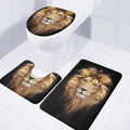 Leo Portrait Print 3 Piece Bath Mat Set