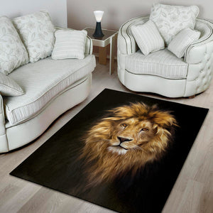 Leo Portrait Print Area Rug