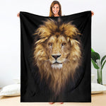 Leo Portrait Print Blanket
