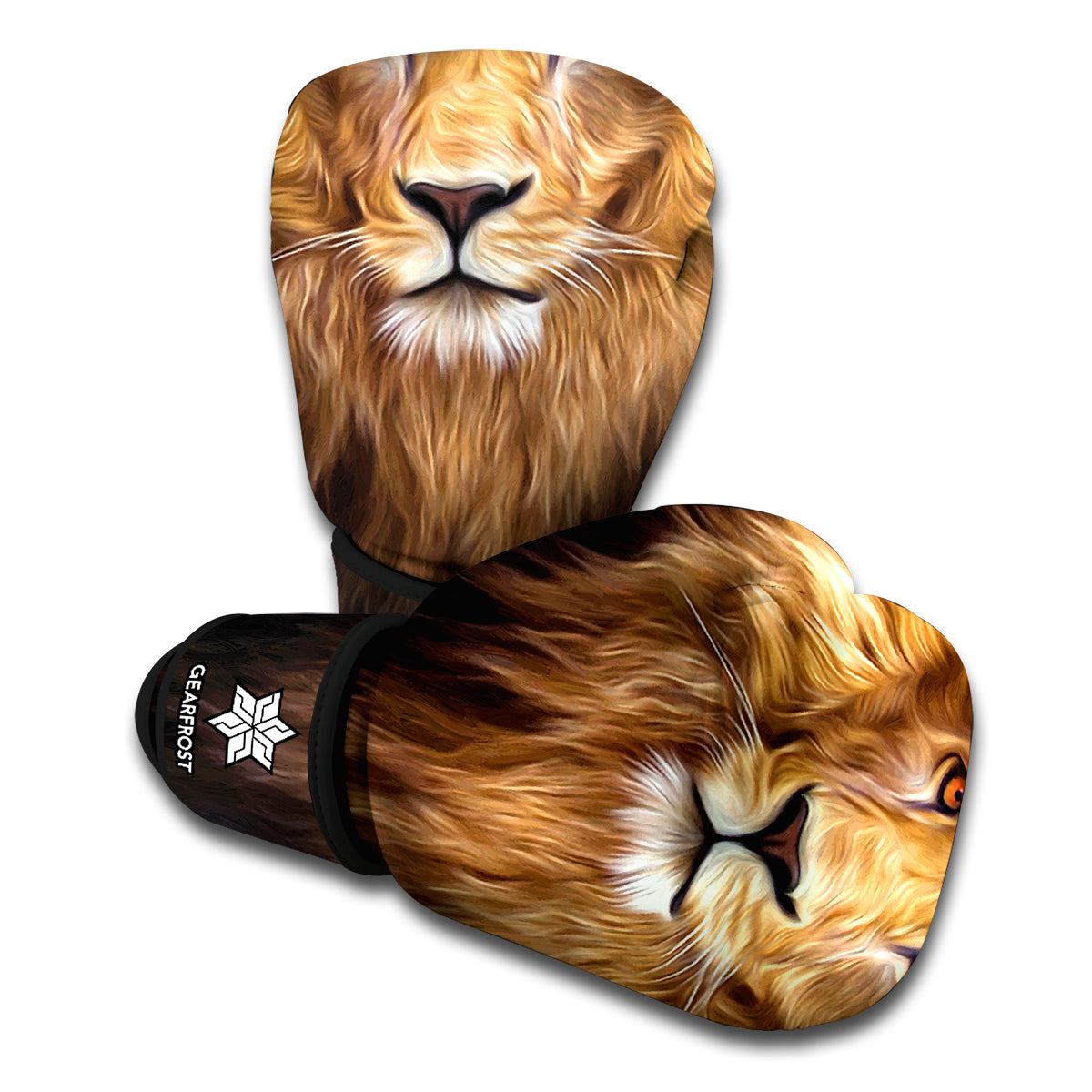 Leo Portrait Print Boxing Gloves