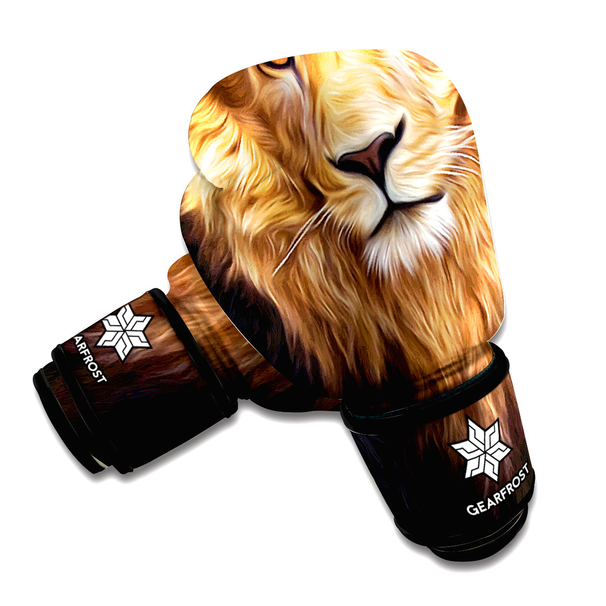 Leo Portrait Print Boxing Gloves