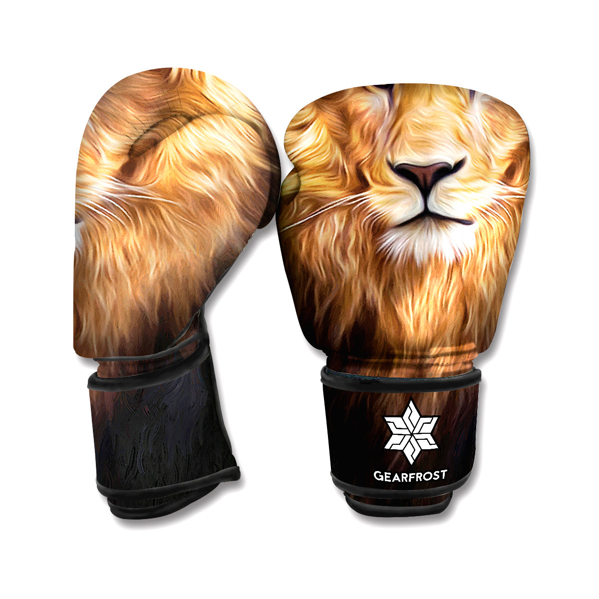 Leo Portrait Print Boxing Gloves