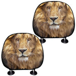 Leo Portrait Print Car Headrest Covers