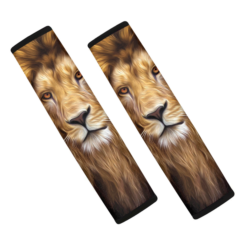 Leo Portrait Print Car Seat Belt Covers