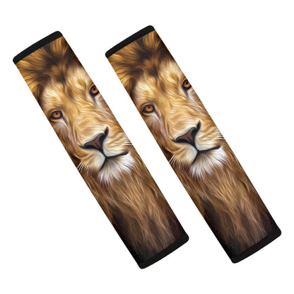 Leo Portrait Print Car Seat Belt Covers