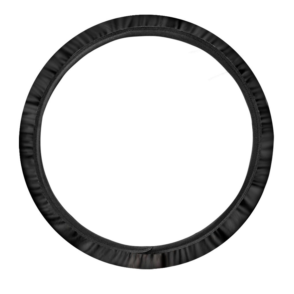 Leo Portrait Print Car Steering Wheel Cover