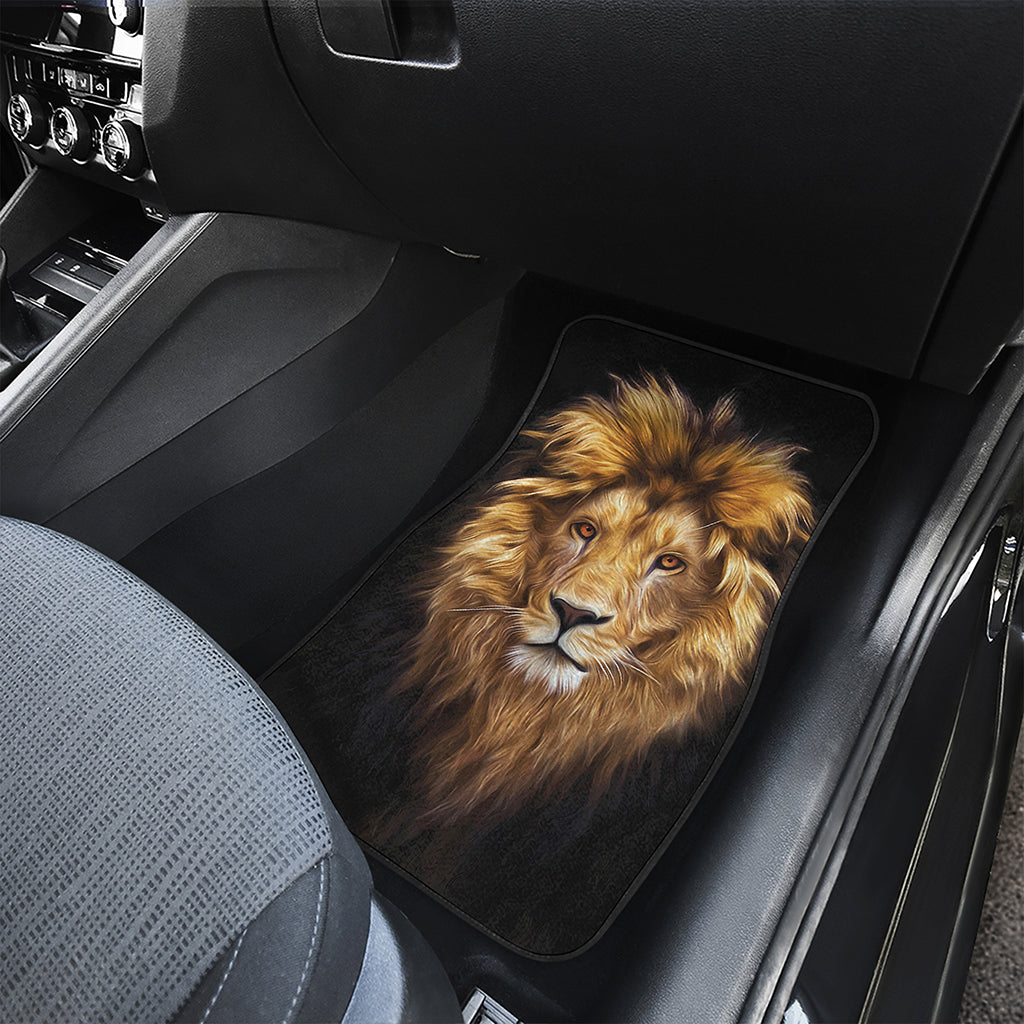 Leo Portrait Print Front and Back Car Floor Mats