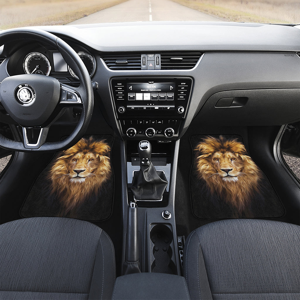 Leo Portrait Print Front Car Floor Mats