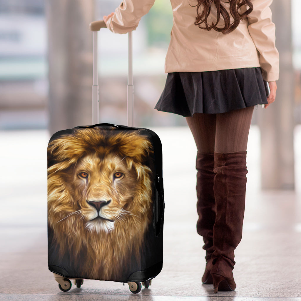 Leo Portrait Print Luggage Cover