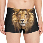 Leo Portrait Print Men's Boxer Briefs