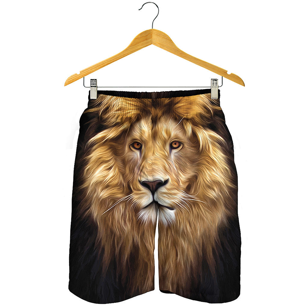 Leo Portrait Print Men's Shorts