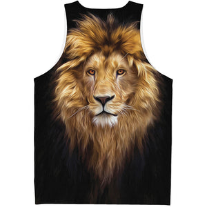 Leo Portrait Print Men's Tank Top