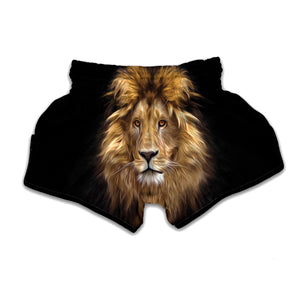 Leo Portrait Print Muay Thai Boxing Shorts