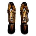 Leo Portrait Print Muay Thai Shin Guards