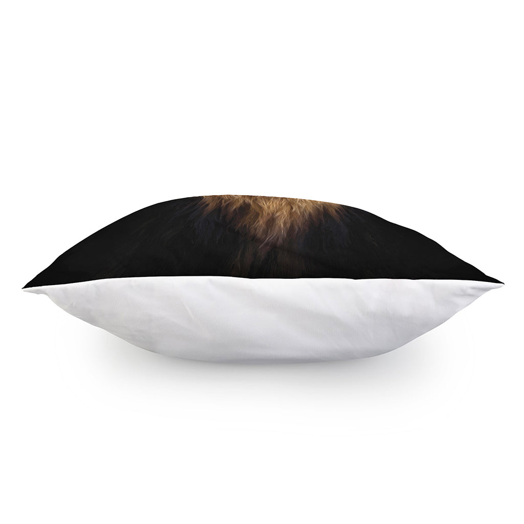 Leo Portrait Print Pillow Cover