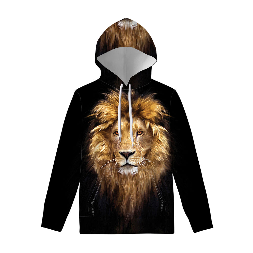 Leo Portrait Print Pullover Hoodie