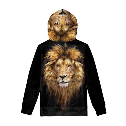 Leo Portrait Print Pullover Hoodie