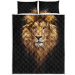 Leo Portrait Print Quilt Bed Set