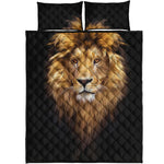 Leo Portrait Print Quilt Bed Set